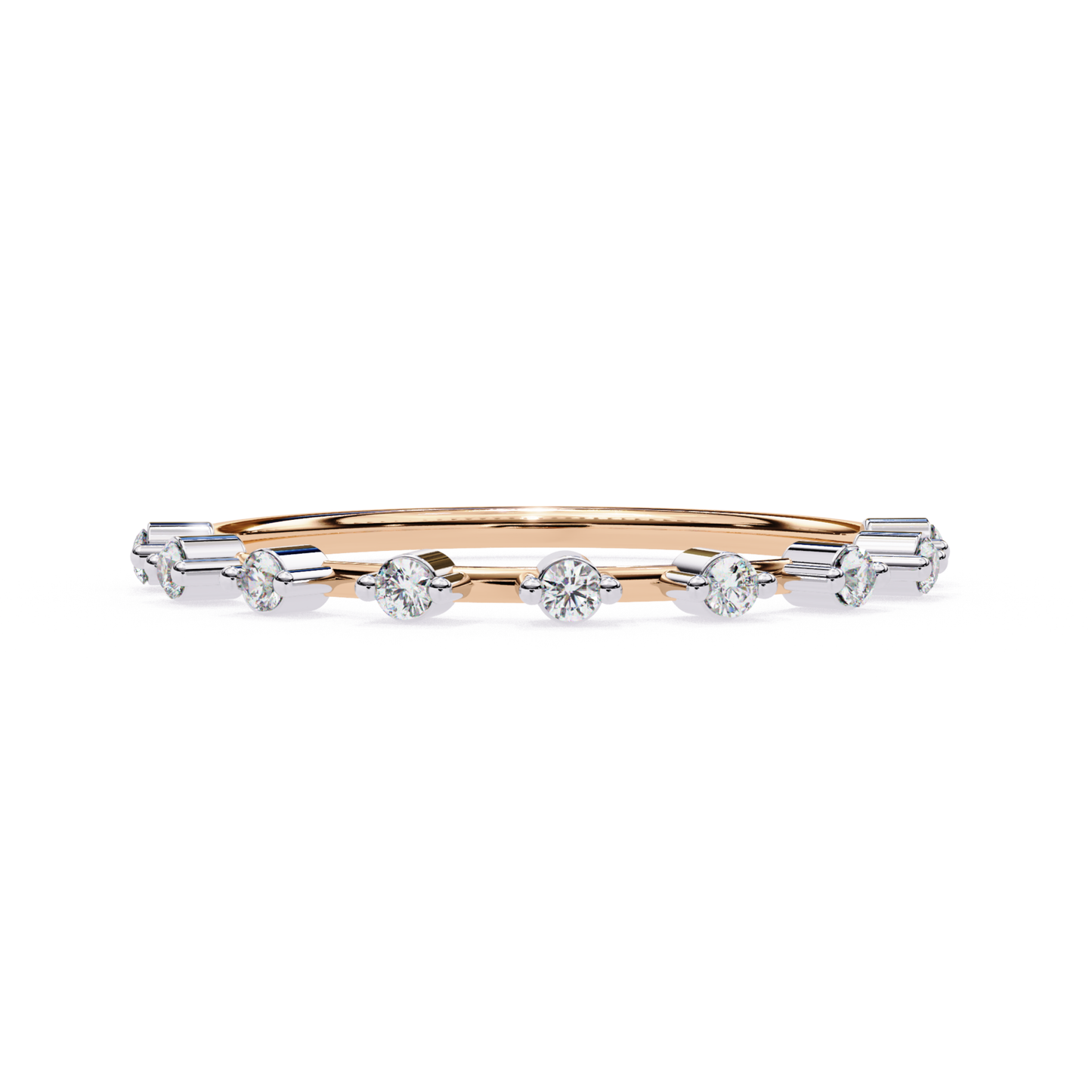 Rose gold straight band with round diamonds
Round diamond straight line band rose gold
Rose gold round diamond slim ring
Straight profile rose gold round diamond band
Rose gold band showing round diamond row
Round diamond set straight rose gold band
Rose gold narrow band with round diamonds
Flat view rose gold round diamond ring
Rose gold round diamond alignment band
Rose gold ring with straight round diamonds