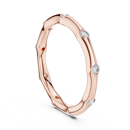 Rose gold scattered diamond eternity band
Minimal rose gold diamond wedding ring
Rose gold flush set diamond band
Slim rose gold eternity ring with diamonds
Modern rose gold diamond stacking band
Delicate rose gold scattered diamond ring
Round diamond eternity band in rose gold
Rose gold minimalist diamond band
Contemporary rose gold diamond ring
Elegant rose gold diamond eternity band