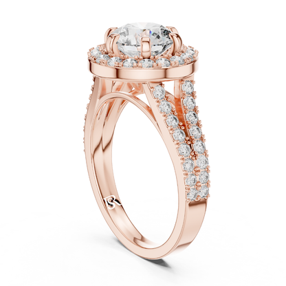 Round halo diamond ring side profile
Round diamond halo ring angled view
Round cut halo ring band side
Round halo ring side detailing
Round diamond ring profile angle
Round halo diamond ring shank view
Round cut diamond halo side look
Round halo ring side studio shot
Round diamond halo ring band view
Round halo diamond ring side angle