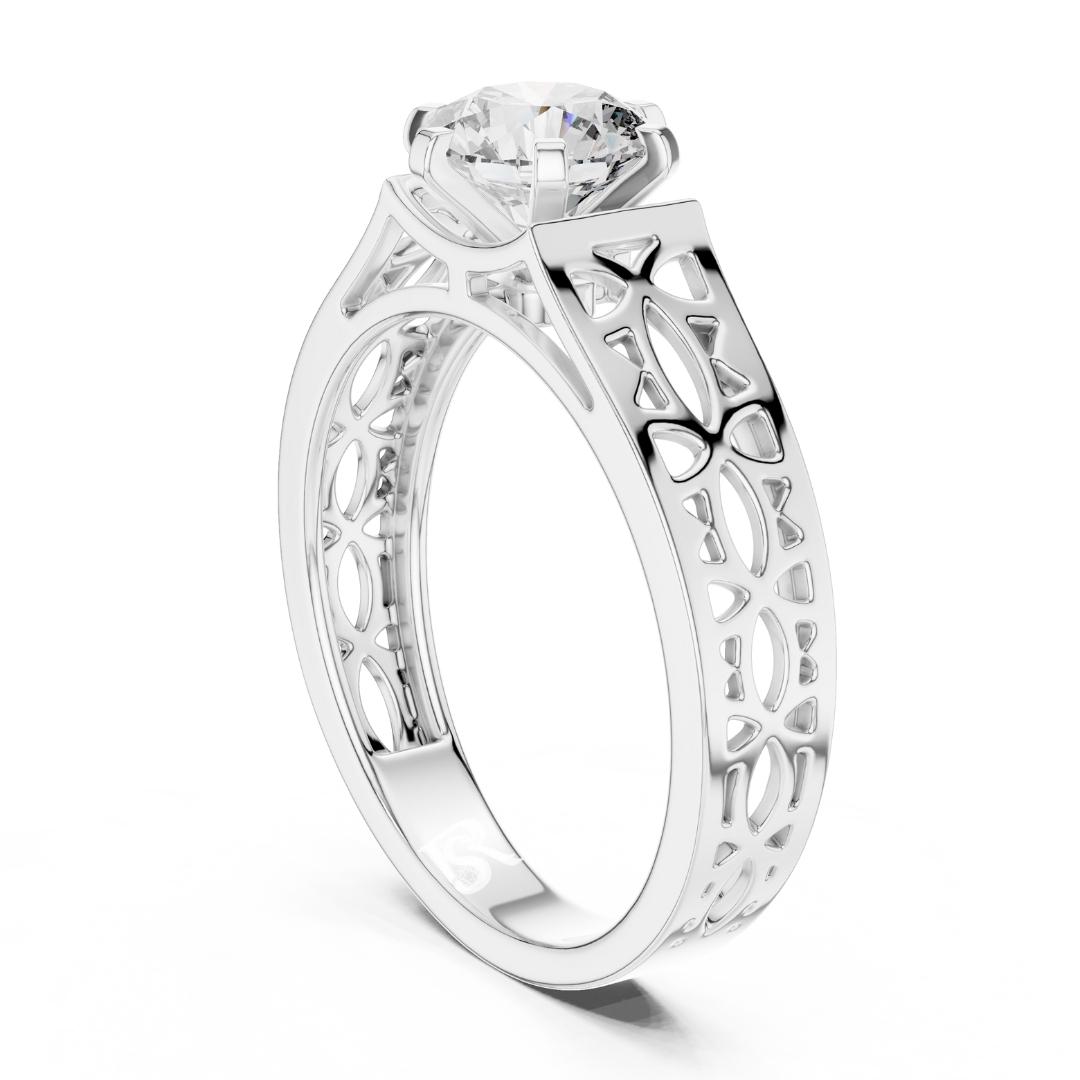 Round diamond openwork band ring side
Open design band ring round diamond
Cut pattern band with round diamond
Stylish open band ring round diamond
Designer openwork band diamond ring
Modern open band round diamond
Detailed open pattern diamond band
Premium open band ring round diamond
Artistic openwork band diamond view
Elegant open band ring round diamond