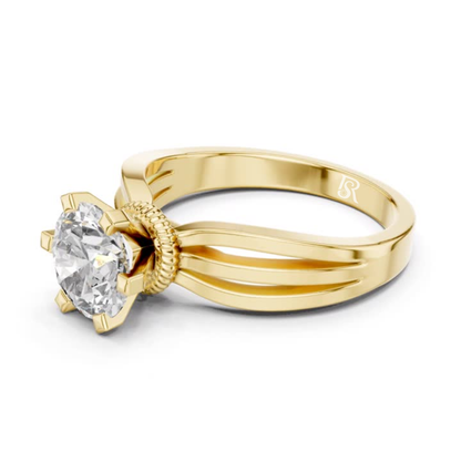 round diamond rope collar split shank yellow finish
round cut diamond rope detail side view band
round diamond raised prong rope collar profile
round cut diamond split band rope accent view
round diamond rope wrapped head side angle
round cut diamond sculpted rope shank view
round diamond clean split shank rope design
round cut diamond elegant rope collar band
round diamond side profile rope detail ring
round cut diamond classic rope setting view