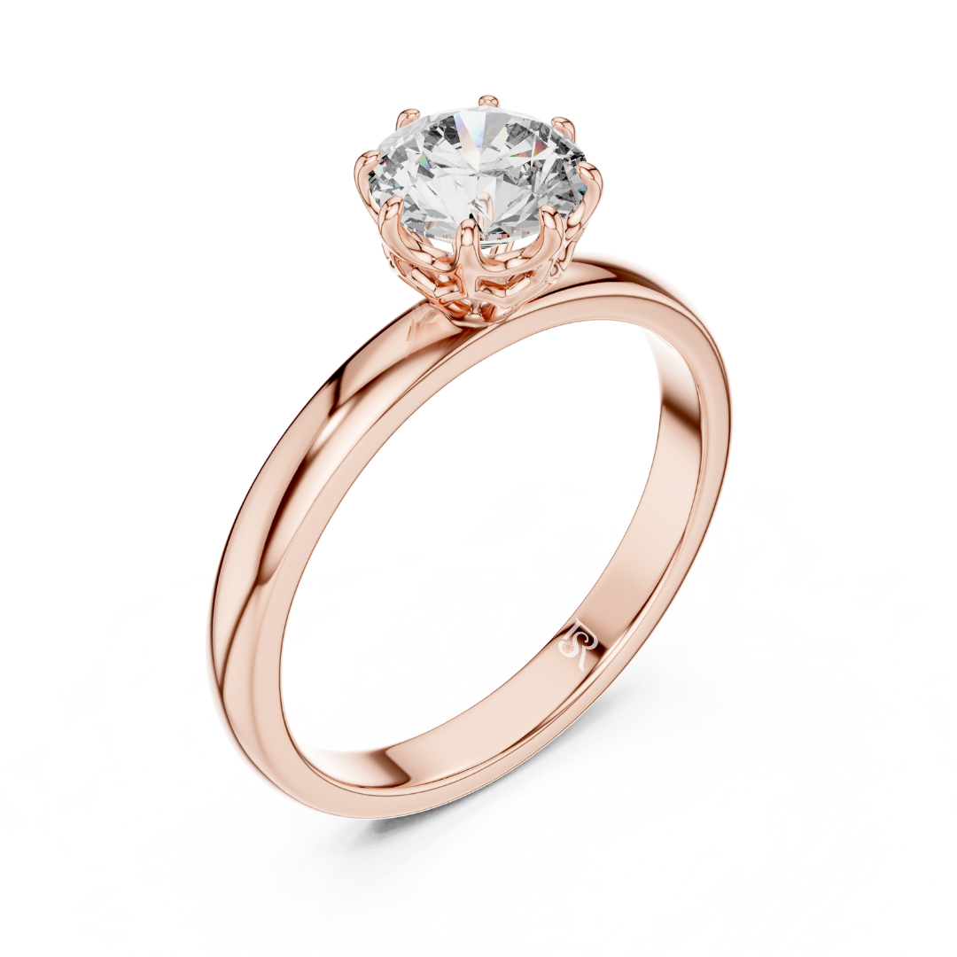 Round diamond rose gold engagement ring
Rose gold ring with round diamond
Round cut diamond rose gold ring
Rose gold solitaire round diamond ring
Classic round diamond rose gold band
Round diamond ring rose gold finish
Engagement ring round diamond rose gold
Simple round diamond rose gold ring
Round diamond rose gold ring angle view
Rose gold band round diamond ring