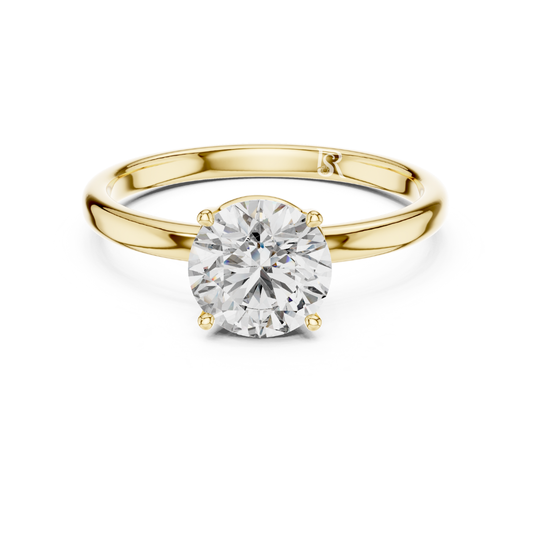 Round diamond solitaire band
Classic round diamond ring band
Minimal round diamond solitaire
Polished band with round diamond
Simple round diamond ring design
Clean finish round diamond ring
Elegant round diamond band ring
Refined round diamond solitaire
Smooth band round diamond ring
Everyday wear round diamond ring