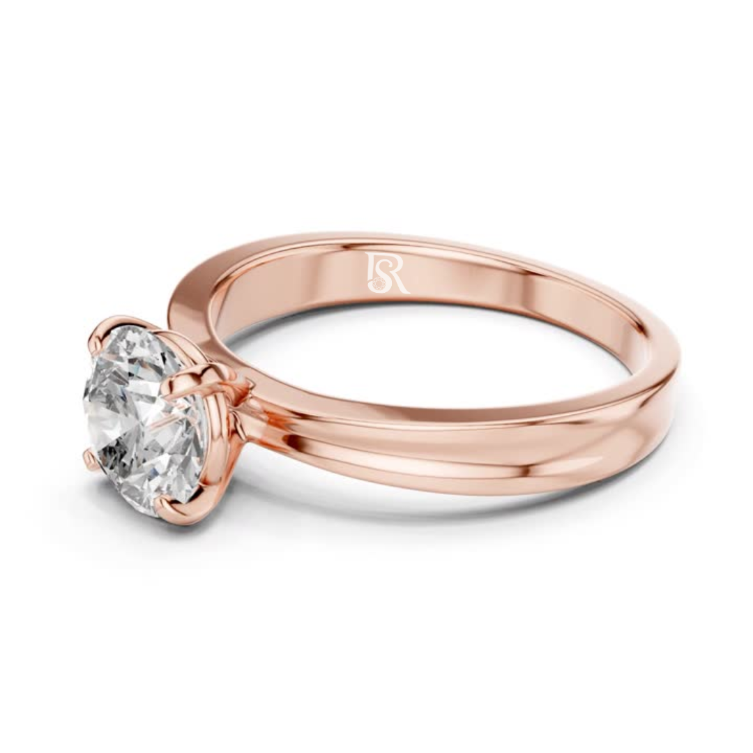 Round diamond solitaire ring plain rose gold
Round cut diamond ring rose gold band
Solitaire diamond ring rose gold side view
Round diamond ring rose gold plain band
Classic round diamond solitaire ring
Single round diamond ring rose gold band
Round diamond ring smooth rose gold
Minimal round diamond solitaire ring
Round diamond ring rose gold setting
Polished round diamond solitaire ring
