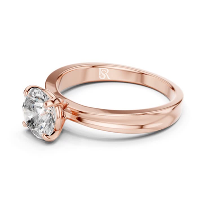 Round diamond solitaire ring plain rose gold
Round cut diamond ring rose gold band
Solitaire diamond ring rose gold side view
Round diamond ring rose gold plain band
Classic round diamond solitaire ring
Single round diamond ring rose gold band
Round diamond ring smooth rose gold
Minimal round diamond solitaire ring
Round diamond ring rose gold setting
Polished round diamond solitaire ring