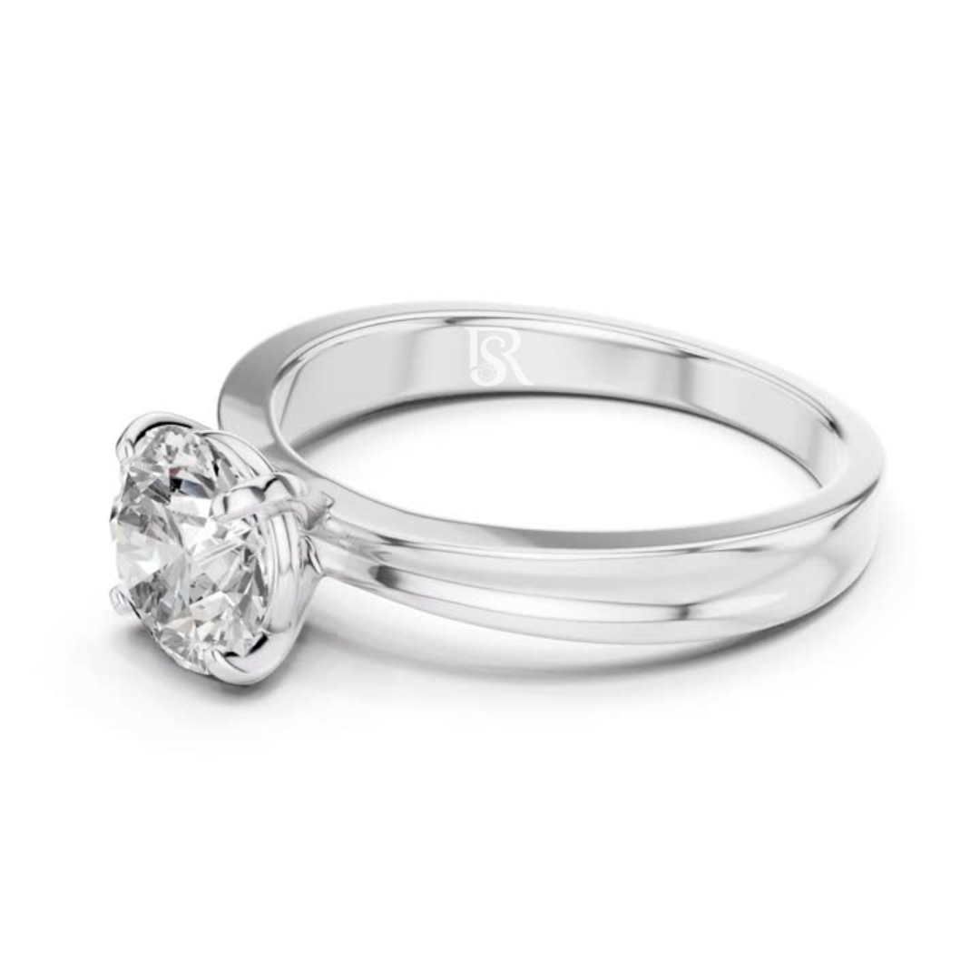 Round diamond solitaire ring plain white metal
Round cut diamond ring white metal band
Solitaire diamond ring white metal plain band
Round diamond ring white metal side angle
Classic round diamond solitaire ring
Single round diamond ring white metal band
Round diamond ring smooth white metal
Minimal round diamond solitaire ring
Round diamond ring white metal prong
Polished round diamond solitaire ring