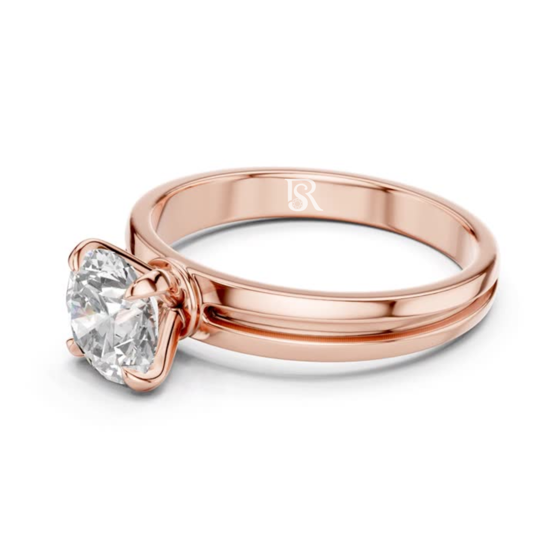 Round diamond solitaire ring rose gold
Round cut diamond ring rose gold side
Solitaire diamond ring rose gold plain band
Round diamond ring rose gold side angle
Classic round diamond solitaire ring
Single round diamond ring rose gold band
Round diamond ring smooth rose gold
Minimal round diamond solitaire ring
Round diamond ring rose gold prong side
Polished round diamond solitaire ring