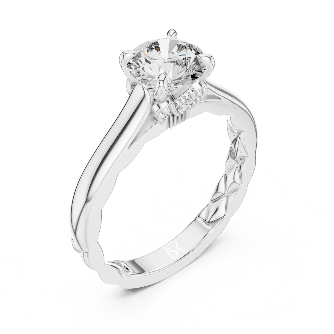 Round diamond solitaire ring side view
Round cut diamond solitaire side profile
Round diamond solitaire ring band design
Round cut diamond solitaire ring side angle
Round diamond solitaire ring engraved shank
Round cut diamond solitaire ring close view
Round diamond solitaire ring metal finish
Round cut diamond solitaire ring band detail
Round diamond solitaire ring elegant profile
Round cut diamond solitaire ring side look