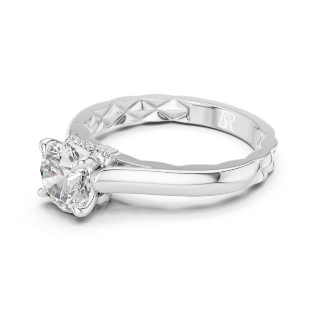 Round diamond solitaire ring side view
Round cut diamond solitaire side profile
Round diamond solitaire ring side angle
Round cut diamond solitaire band side
Round diamond solitaire ring shank view
Round cut diamond solitaire ring detail
Round diamond solitaire ring side design
Round cut diamond solitaire metal band
Round diamond solitaire ring close view
Round cut diamond solitaire side finish