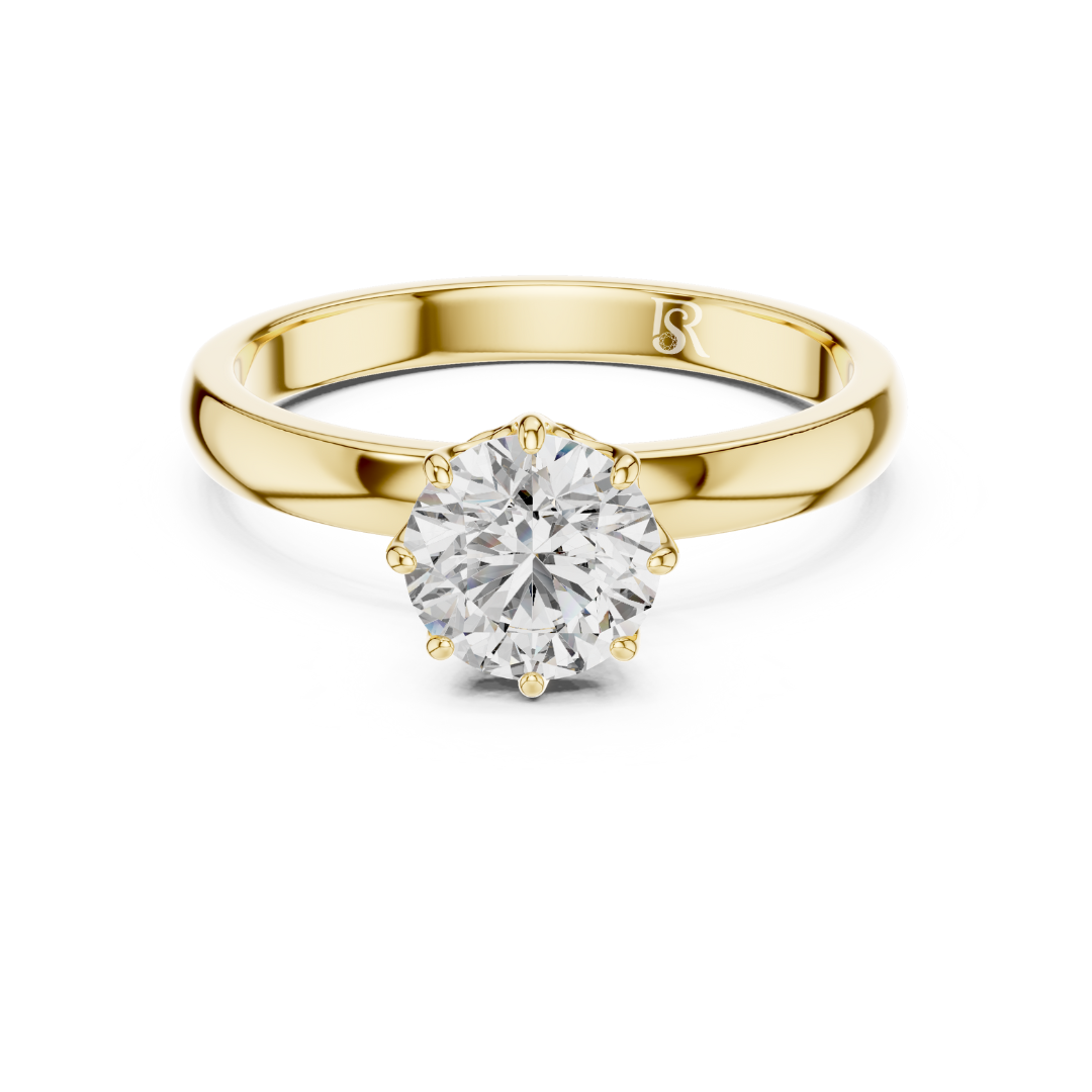Round diamond yellow gold
Yellow gold diamond ring
Round cut diamond ring
Yellow gold solitaire ring
Round diamond ring front
Classic yellow gold diamond
Yellow gold round diamond
Engagement diamond ring
Round diamond gold band
Simple diamond yellow gold