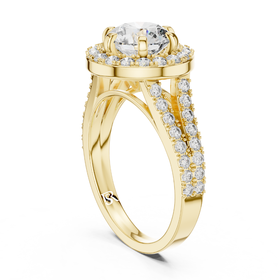 Round halo diamond ring side angle
Round cut diamond halo ring side
Round halo diamond ring band view
Round diamond halo ring side profile
Round halo diamond ring setting side
Round cut halo diamond ring angle
Round halo diamond ring shank detail
Round diamond halo ring side look
Round halo diamond ring side design
Round cut diamond ring halo side