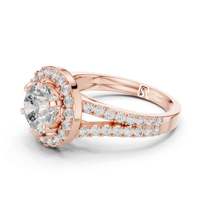 Round halo diamond ring side profile
Round cut diamond halo ring side view
Round halo diamond ring split shank view
Round diamond halo ring band side
Round halo diamond ring close angle
Round cut halo diamond ring side detail
Round halo diamond ring setting angle
Round diamond halo ring side look
Round halo diamond ring band profile
Round cut diamond ring halo side