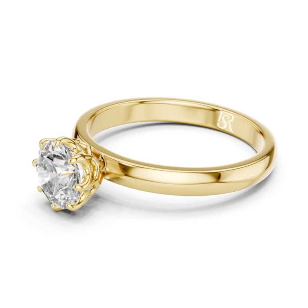 Round diamond gold solitaire ring
Gold ring with round diamond
Round cut diamond gold ring
Gold solitaire ring round diamond
Round diamond ring gold band
Classic gold round diamond ring
Gold engagement ring round diamond
Plain gold ring with round diamond
Round diamond gold ring front view
Round diamond gold ring close view