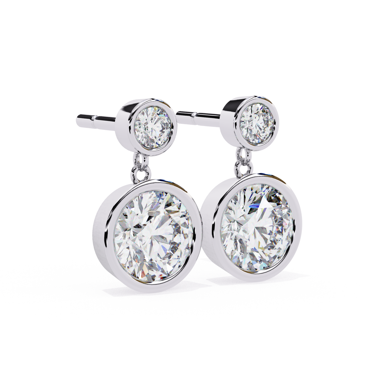 White-Gold-Diamond-Drop-Earrings-Front-View