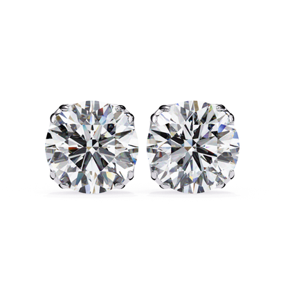 Pair Of diamond With White Metal
