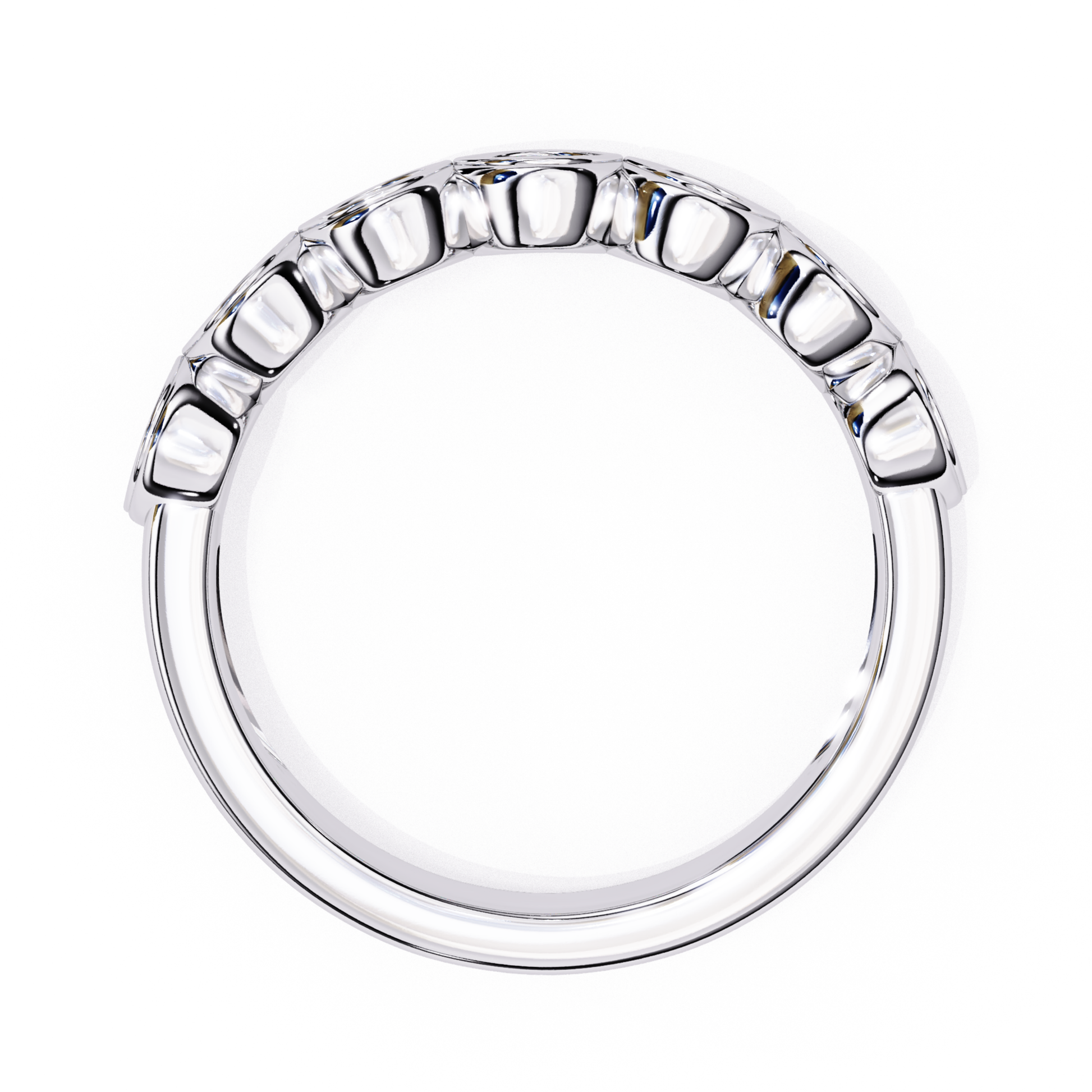 Back view white gold diamond bezel ring
Rear angle white gold ring band
Inside view white gold diamond ring
White gold ring showing back side
White gold band rear view smooth finish
Inner profile white gold diamond band
Back side white gold bezel ring
White gold ring underside view
Rear view white gold diamond band
White gold ring inner back angle