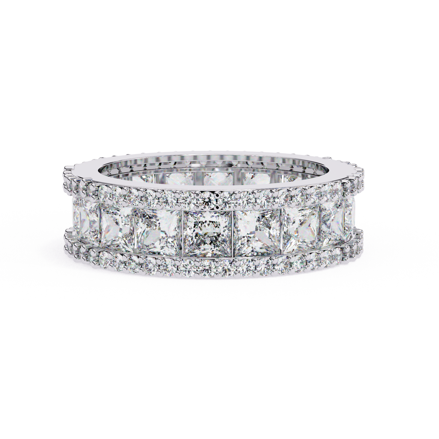 White gold wide diamond band
Wide white gold diamond ring
White gold band with diamonds
Diamond wide band front view
White gold diamond row band
Wide band diamond setting
White gold ring full diamonds
Diamond band top view
White gold diamond band close
Wide diamond ring white gold