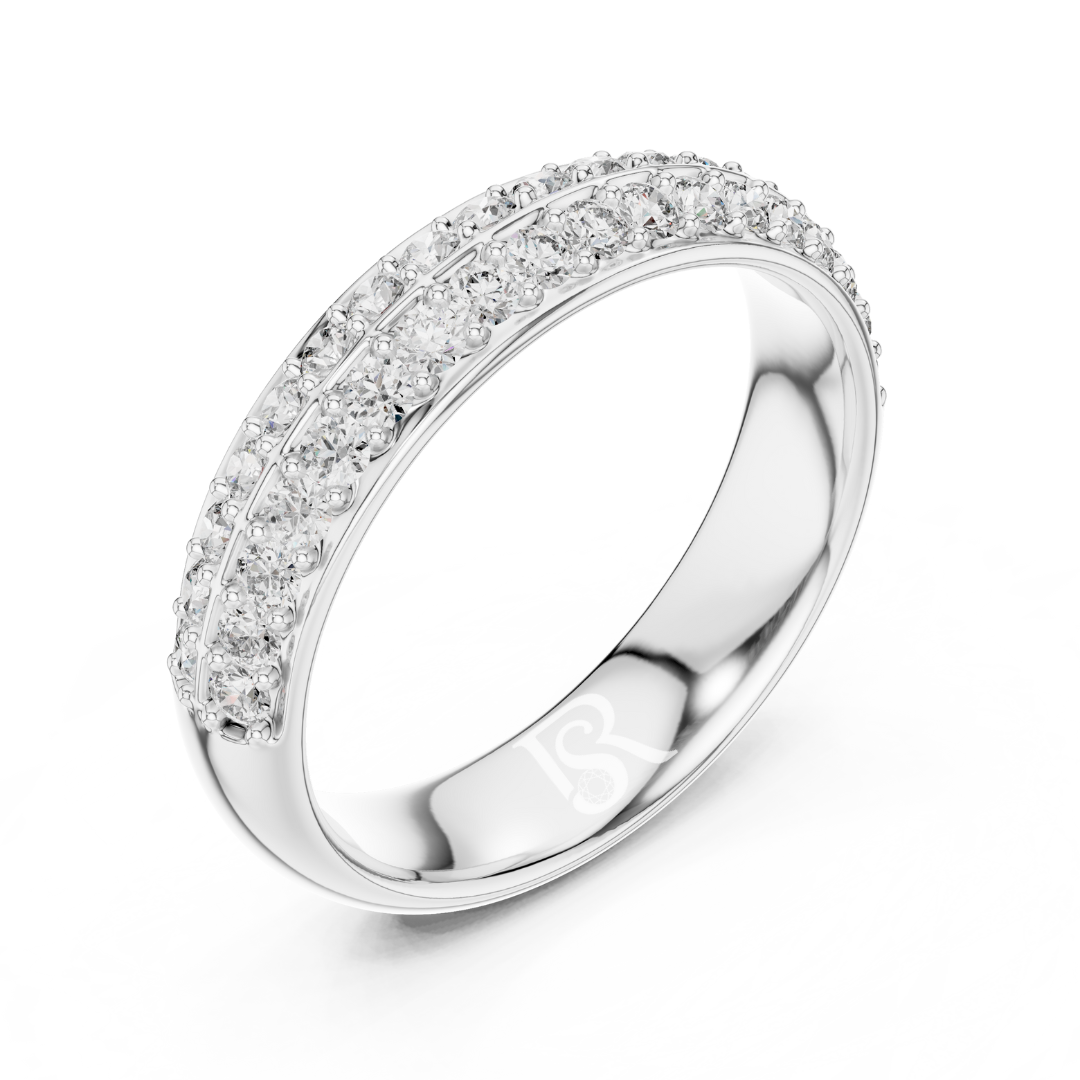 White gold double row diamond band ring
Curved diamond band in white gold
Modern white gold diamond ring
Double line diamond ring for women
Elegant white gold diamond band
Minimal diamond band ring in white gold
Lab diamond white gold ring for women
Fine double row diamond white gold ring
Contemporary white gold diamond band
Round diamond band ring in white gold