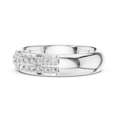 White gold double row diamond pave ring
Wide white gold band with diamonds
Modern white gold diamond ring
Double line diamond band in white gold
Elegant pave diamond white gold band
Minimal white gold diamond ring
Lab diamond pave ring for women
Thick white gold diamond statement ring
Fine diamond pave band in white gold
Contemporary white gold diamond band