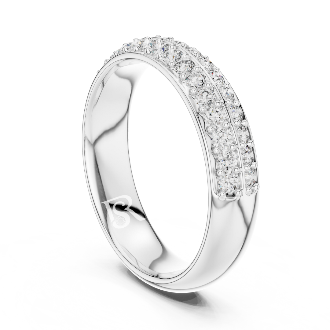 White gold double row diamond ring band
Curved diamond band ring in white gold
Modern white gold diamond band ring
Double line diamond ring in white gold
Elegant white gold diamond ring band
Minimal white gold diamond band for women
Lab diamond band ring in white gold
Fine double row diamond white gold band
Contemporary white gold diamond ring
Round diamond band ring for women