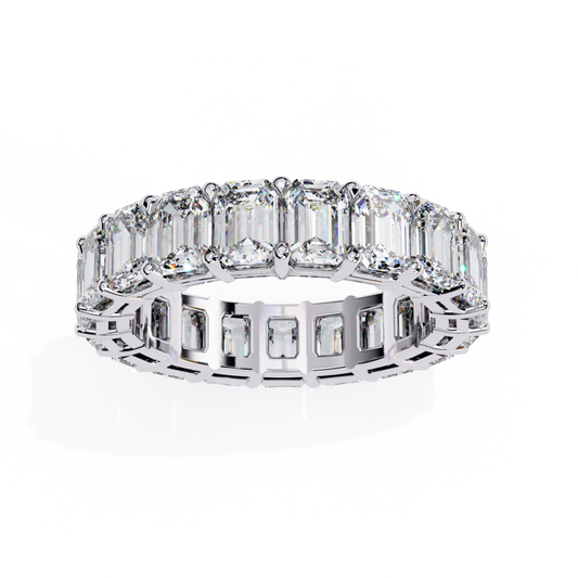 White gold band with emerald diamonds

Emerald cut diamonds in white gold band
White gold band with clear diamonds
Close up of white gold diamond band
Side view of white gold band with diamonds
Polished white gold band with diamonds
Top view of white gold band
White gold band with diamond setting
Emerald diamonds in white gold band
Classic white gold band with diamonds