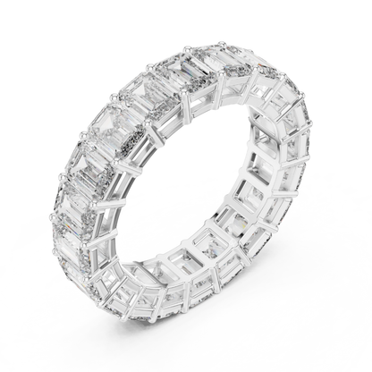 White gold emerald cut diamond eternity ring angle view
Angled view of emerald diamond eternity band in white gold
White gold eternity ring with emerald cut diamonds
Luxury emerald cut diamond band ring in white gold
Elegant white gold full eternity diamond ring
Statement emerald diamond eternity band side angle
Fine white gold ring with emerald cut diamonds
Prong set emerald cut diamond eternity ring
Premium white gold eternity band with large diamonds
Modern emerald cut diamond ring perspective view