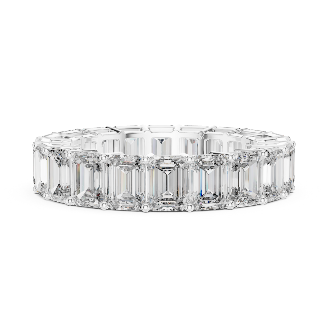 White gold emerald cut diamond eternity ring front view
Front view of emerald diamond eternity band in white gold
White gold eternity ring with emerald cut diamonds
Luxury emerald cut diamond band ring in white gold
Elegant white gold full eternity diamond ring
Statement emerald diamond eternity band front angle
Fine white gold ring with emerald cut diamonds
Prong set emerald cut diamond eternity ring
Premium white gold eternity band with large diamonds
Modern emerald cut diamond ring front profile