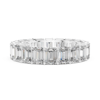 White gold emerald cut diamond eternity ring front view
Front view of emerald diamond eternity band in white gold
White gold eternity ring with emerald cut diamonds
Luxury emerald cut diamond band ring in white gold
Elegant white gold full eternity diamond ring
Statement emerald diamond eternity band front angle
Fine white gold ring with emerald cut diamonds
Prong set emerald cut diamond eternity ring
Premium white gold eternity band with large diamonds
Modern emerald cut diamond ring front profile