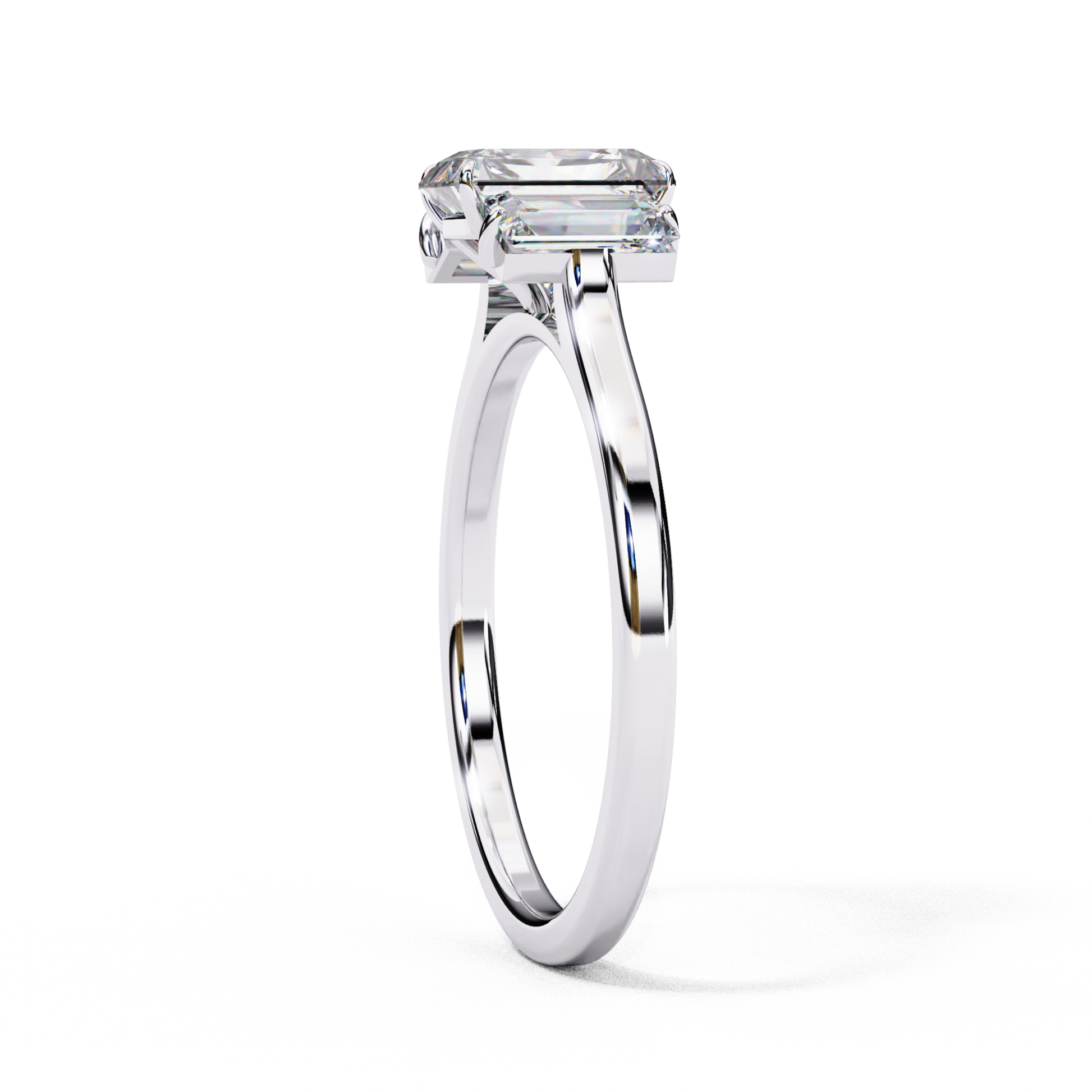White gold band with emerald diamond
Emerald diamond in white gold
White gold ring with emerald stone
Side view of white gold ring
Simple white gold band with emerald
White gold ring with emerald cut gem
Top view of white gold emerald ring
Slim white gold ring with emerald
White gold solitaire with emerald diamond
Elegant white gold emerald ring