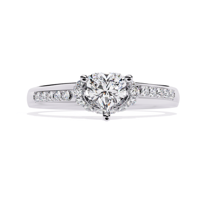 White gold heart center round diamond ring
Heart shape center with round diamond band
White gold heart design round stone ring
Heart mount ring with round diamond
Round diamond set in heart style center
White band heart center diamond ring
Heart inspired center round diamond ring
Front view heart center diamond ring
White gold ring with heart and round stone
Heart setting ring with round diamond