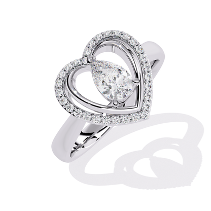 White gold heart ring with pear center
Pear center heart halo ring white gold
Heart design ring with pear stone
White gold heart halo ring angled view
Pear shape center heart frame ring
Heart ring with pear and round stones
White gold heart ring close view
Pear center heart style ring
Heart halo ring with pear stone
White gold pear heart ring
