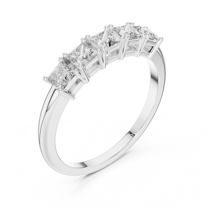 Side view white gold princess diamond ring
White gold princess cut ring side profile
Side angle five stone diamond ring
Princess diamond band side view in white gold
White gold side profile diamond band
Side setting princess cut diamond ring
White gold princess diamond ring gallery view
Five stone diamond ring side angle
White gold ring side detail view
Princess cut diamond ring side design