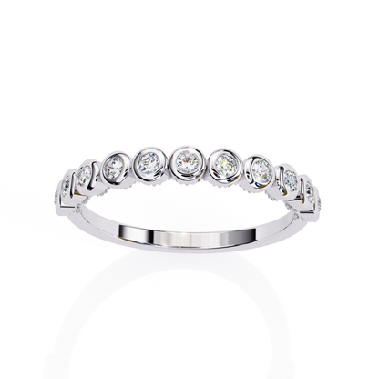 White gold round bezel diamond band
Round diamond bezel band in white gold
Bezel set round diamond ring band
White gold diamond band with bezel setting
Round bezel diamond wedding band
White gold band with round diamonds
Bezel style round diamond ring band
White gold round diamond stack band
Round bezel diamond half band ring
White gold diamond band side view