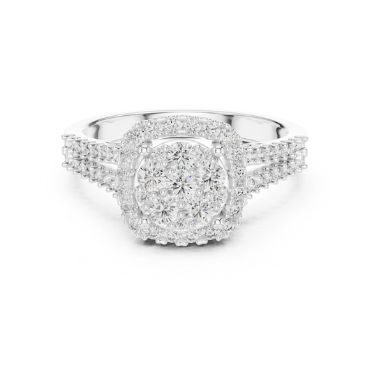 White gold round diamond cluster halo ring
Round diamond cluster ring in white gold
White gold halo ring with round diamonds
Luxury white gold diamond cluster engagement ring
Round diamond halo cluster ring front view
Elegant white gold round diamond statement ring
Sparkling round diamond cluster ring with halo
White gold bridal ring with round diamonds
Premium round diamond cluster halo ring design
White gold ring with round diamond halo setting