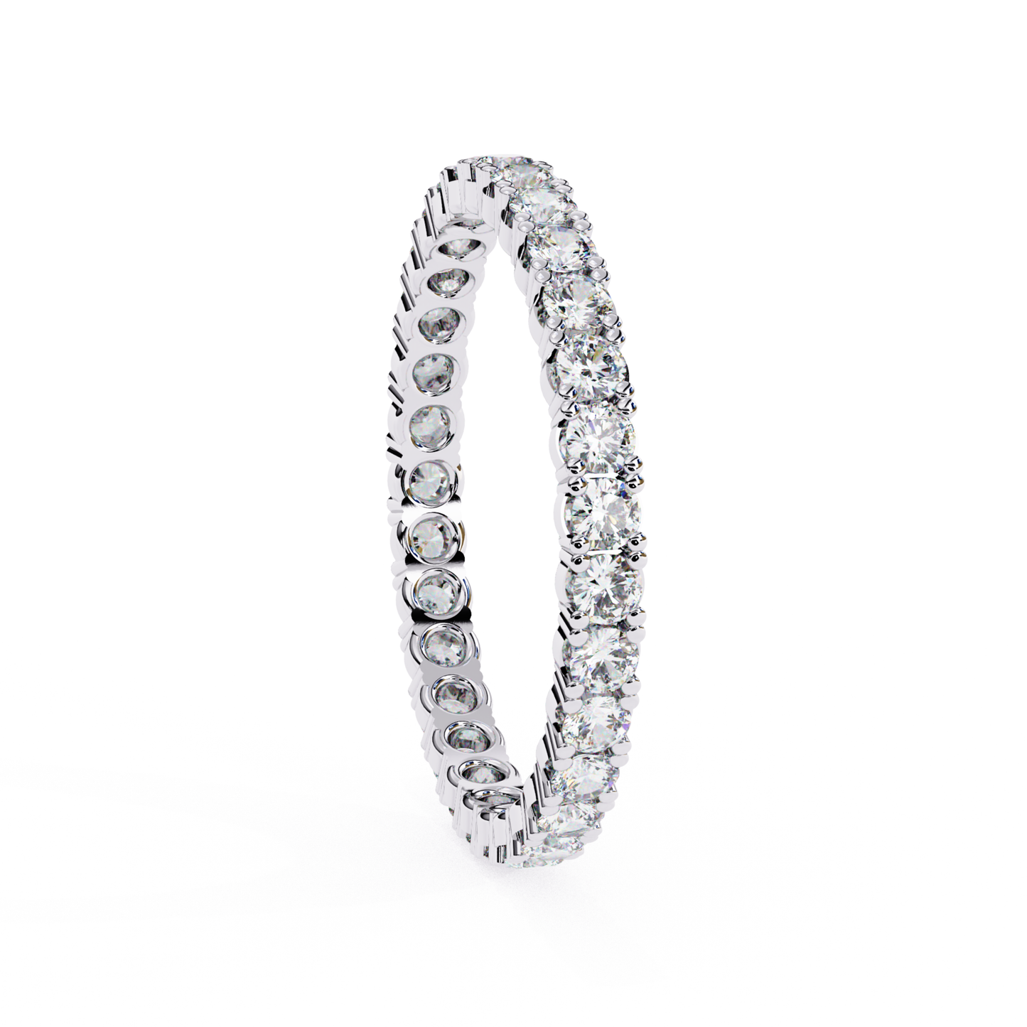 White gold eternity band with round diamonds
Round diamond eternity ring in white gold
White gold diamond full band ring
Diamond eternity band side view
White gold ring with round diamond line
Classic round diamond eternity band
White gold band with set diamonds
Round diamond white gold eternity ring
White gold diamond band close view
Full diamond eternity ring in white gold
