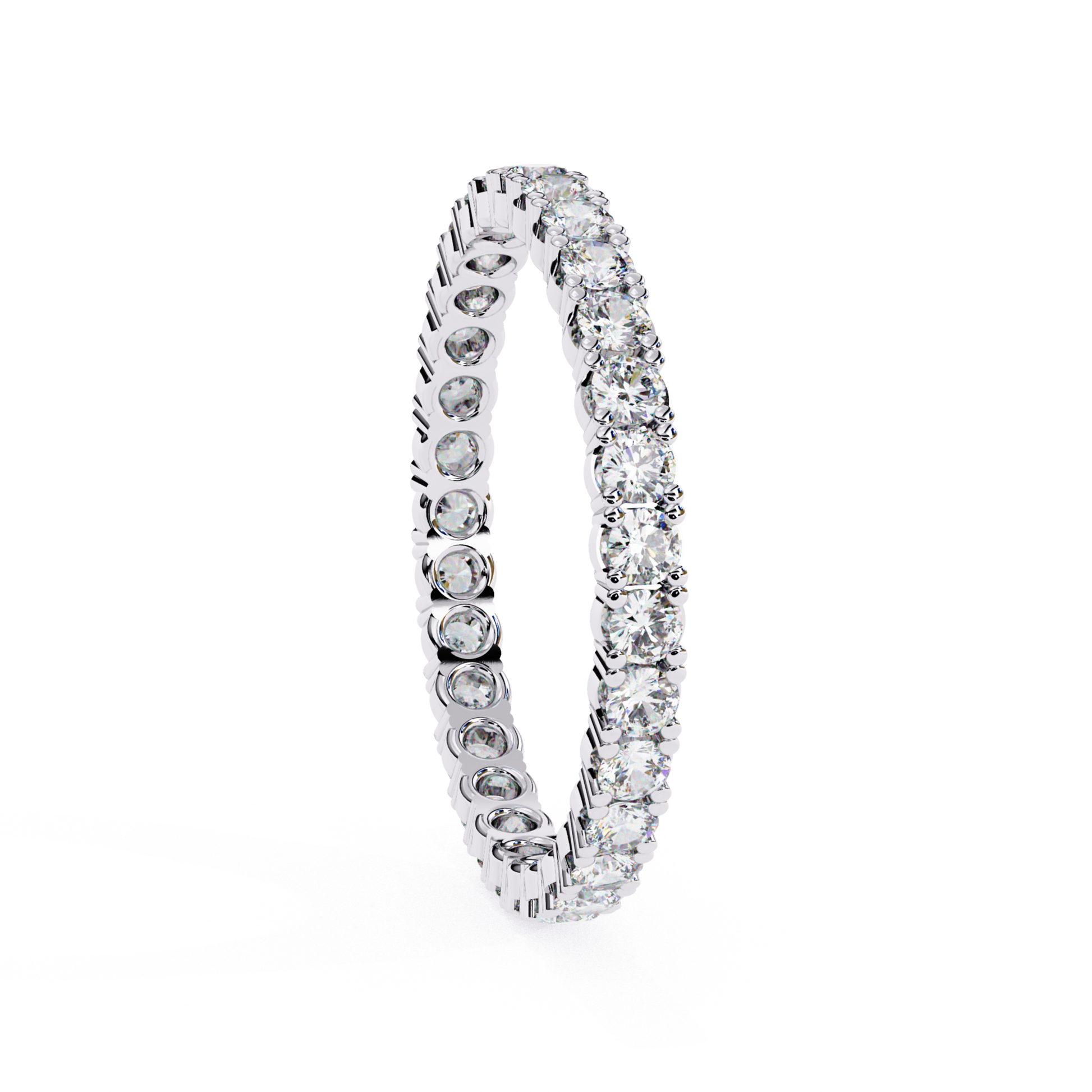 White gold eternity band with round diamonds
Round diamond eternity ring in white gold
White gold diamond full band ring
Diamond eternity band side view
White gold ring with round diamond line
Classic round diamond eternity band
White gold band with set diamonds
Round diamond white gold eternity ring
White gold diamond band close view
Full diamond eternity ring in white gold