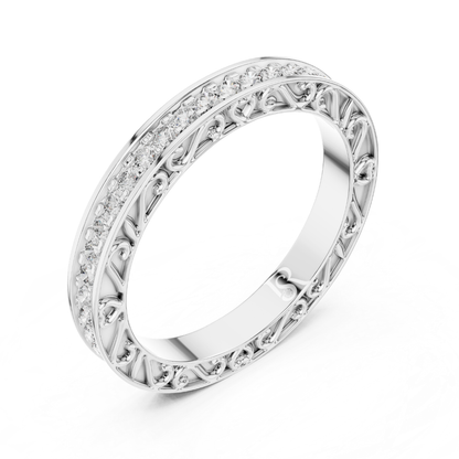 White gold round diamond eternity ring angle view
Angled view of white gold diamond eternity band
White gold eternity ring with round diamonds
Elegant round diamond band ring in white gold
Vintage style white gold diamond eternity ring
Fine white gold ring with brilliant diamonds
Luxury round diamond eternity band for women
Stackable white gold diamond ring side angle
Delicate white gold eternity ring with diamonds
Modern white gold diamond wedding band perspective view