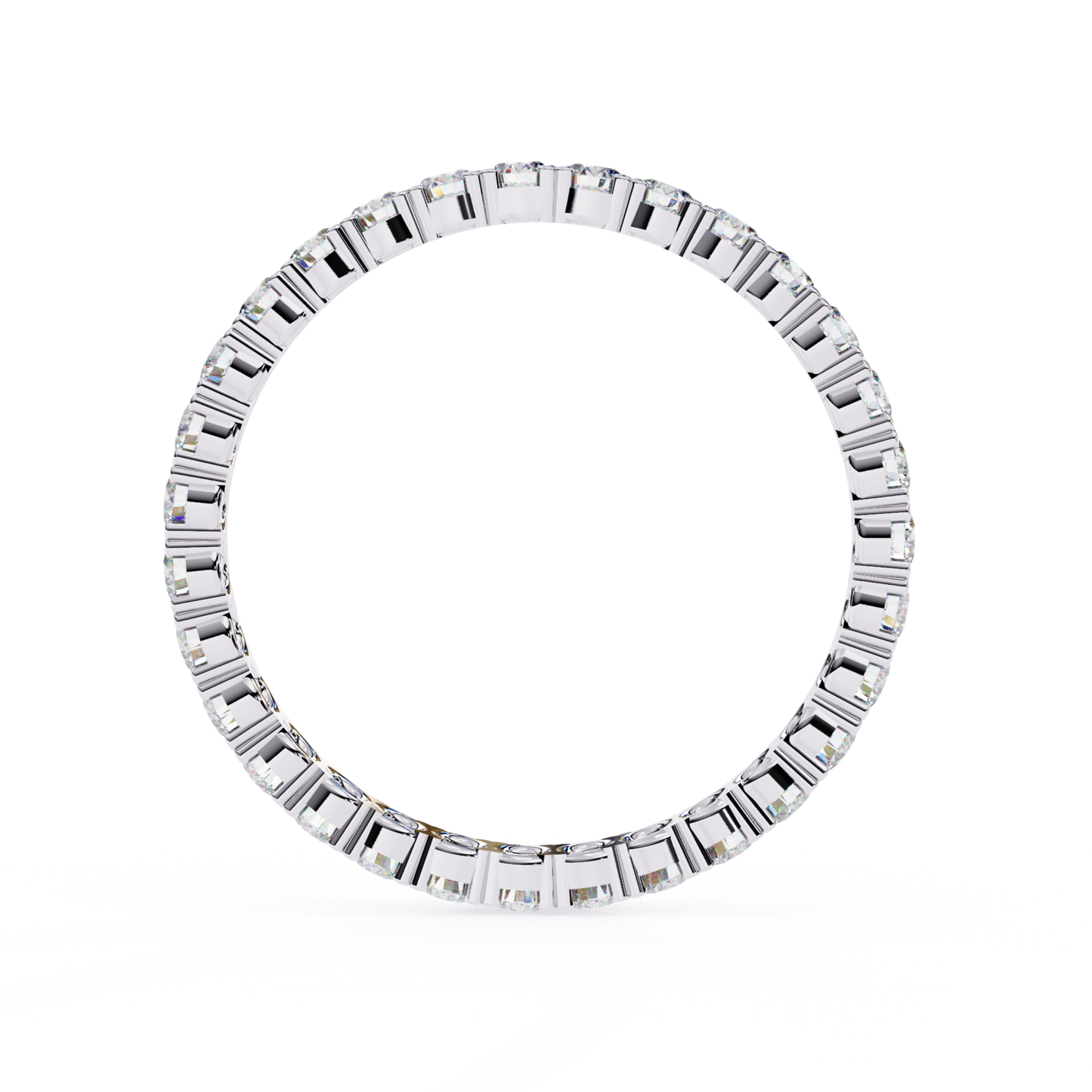 Top view white gold round diamond band
White gold ring showing round diamonds
Full circle white gold band with round diamonds
White gold round diamond ring top view
Close top view of white gold diamond band
Round diamond set white gold ring
White gold band with visible round diamonds
Full band ring round diamonds top angle
White gold round diamond band design
White gold round diamond ring full view