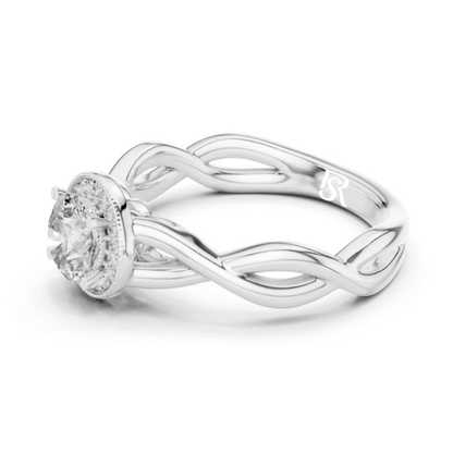 White gold twisted band halo diamond ring
Twisted white gold halo diamond ring side view
White gold braided band halo diamond ring
Twist design white gold halo diamond ring
Round halo diamond ring twisted white gold band
White gold interwoven band diamond ring
Twisted shank white gold halo diamond ring
White gold twist style halo diamond ring
Braided white gold band diamond ring close view
White gold twisted band halo ring detail