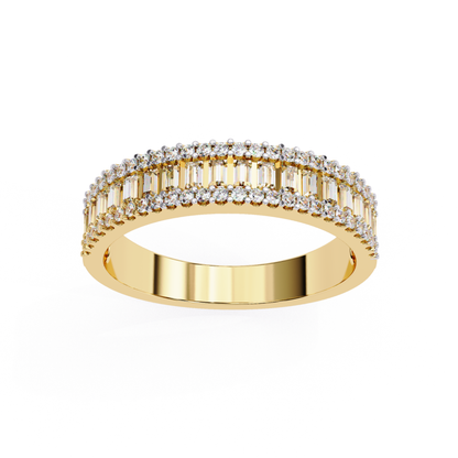 Yellow gold baguette diamond curved band
Curved baguette diamond band yellow gold
Yellow gold diamond band with baguette row
Front view yellow gold curved diamond band
Yellow gold baguette diamond arc band
Yellow gold diamond band layered design
Baguette diamond curve band yellow gold
Yellow gold diamond band top view
Yellow gold baguette diamond band detail
Yellow gold curved baguette diamond ring