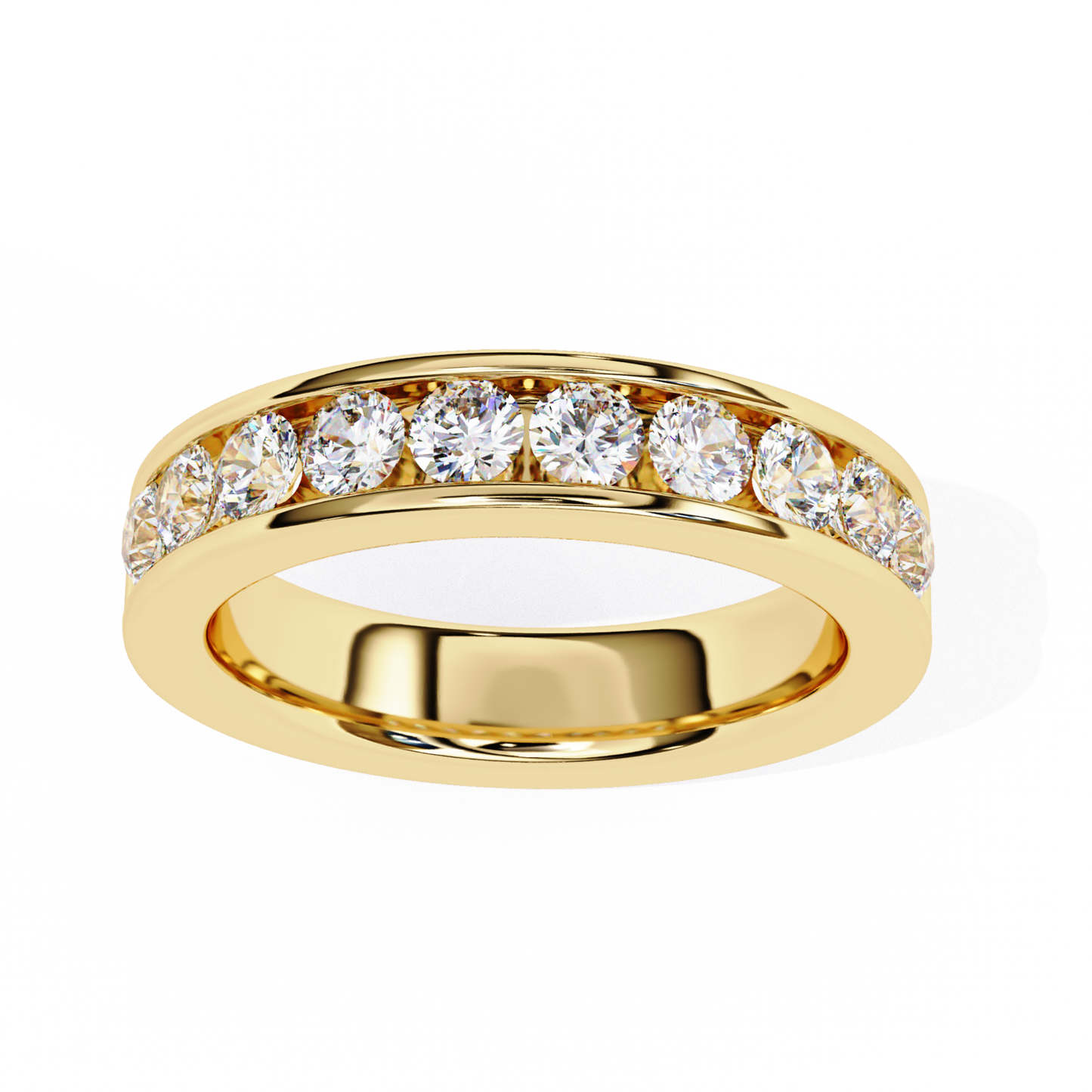 Yellow gold channel diamond band
Channel set diamond gold ring
Yellow gold diamond band front view
Gold ring with channel diamonds
Yellow gold diamond band design
Channel diamond band yellow gold
Yellow gold ring diamond row
Diamond channel gold band
Yellow gold diamond band close view
Channel set diamond yellow gold ring