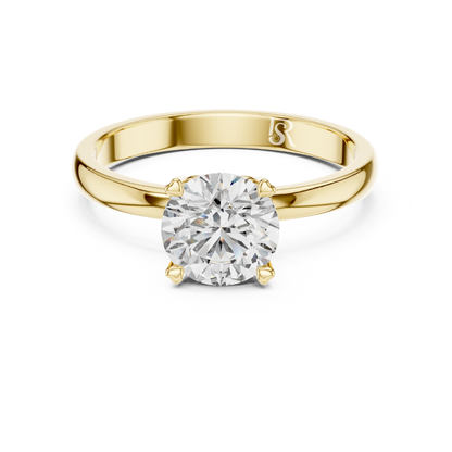 Yellow gold diamond solitaire ring front view
Yellow gold round diamond ring center view
Yellow gold solitaire diamond ring close view
Yellow gold diamond ring prong setting
Yellow gold round diamond solitaire front
Yellow gold diamond ring simple band
Yellow gold solitaire ring classic look
Yellow gold diamond ring clean finish
Yellow gold round diamond ring detail
Yellow gold solitaire diamond ring view