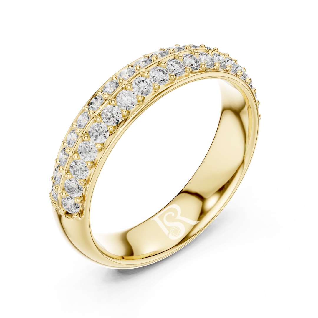 Yellow gold double row diamond band ring
Curved diamond band in yellow gold
Modern yellow gold diamond ring
Double line diamond ring for women
Elegant yellow gold diamond band
Minimal diamond band ring in gold
Lab diamond gold ring for women
Fine double row diamond gold ring
Contemporary yellow gold diamond band
Round diamond band ring in yellow gold