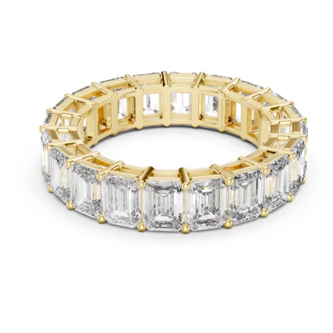 Yellow gold emerald cut diamond eternity band for women
Luxury yellow gold eternity ring with emerald diamonds
Emerald cut diamond eternity band in yellow gold
Elegant yellow gold full eternity diamond ring
Statement eternity band with emerald cut diamonds
Fine yellow gold ring with emerald diamonds
Prong set emerald cut diamond eternity band
Modern yellow gold emerald diamond wedding ring
Premium eternity band with emerald cut stones
Yellow gold eternity ring with large emerald diamonds