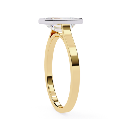Yellow gold band with emerald cut stone
Polished gold ring with emerald cut gemstone
Smooth band with emerald cut stone
Side view of gold ring with emerald cut
Yellow gold ring with emerald cut center
Emerald cut stone set in gold
Profile view of gold ring with emerald cut
Simple gold band with emerald cut stone
Elegant gold ring with emerald cut
Minimal gold design with emerald cut stone