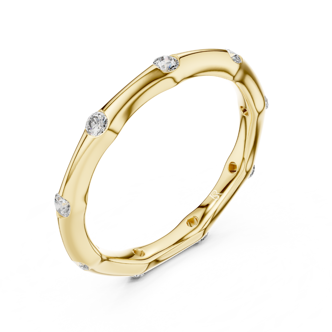 Yellow gold flush set diamond band
Minimal yellow gold diamond eternity ring
Yellow gold scattered diamond wedding band
Modern flush set diamond band in yellow gold
Slim yellow gold diamond stacking ring
Round diamond band ring in yellow gold
Yellow gold minimalist diamond ring
Delicate yellow gold diamond eternity band
Contemporary yellow gold diamond band
Simple yellow gold flush diamond ring