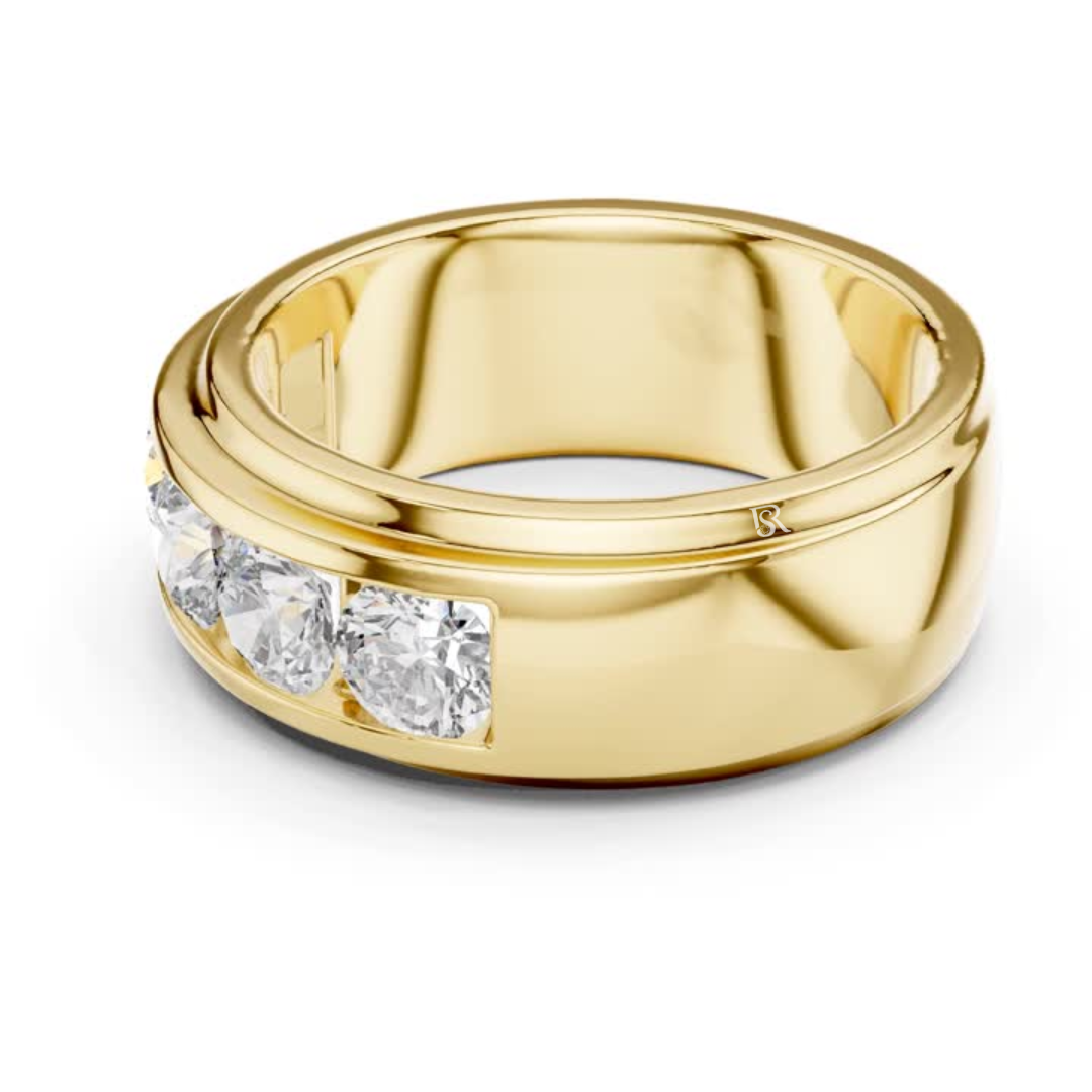 Yellow Gold Flush Set Round Diamond Ring
Wide Gold Band With Round Diamonds
Yellow Gold Partial Diamond Band Ring
Modern Gold Ring With Round Diamonds
Thick Yellow Gold Diamond Band
Round Diamond Flush Set Gold Ring
Polished Yellow Gold Wide Band Ring
Contemporary Yellow Gold Diamond Ring
Yellow Gold Channel Style Diamond Band
Bold Yellow Gold Round Diamond Ring