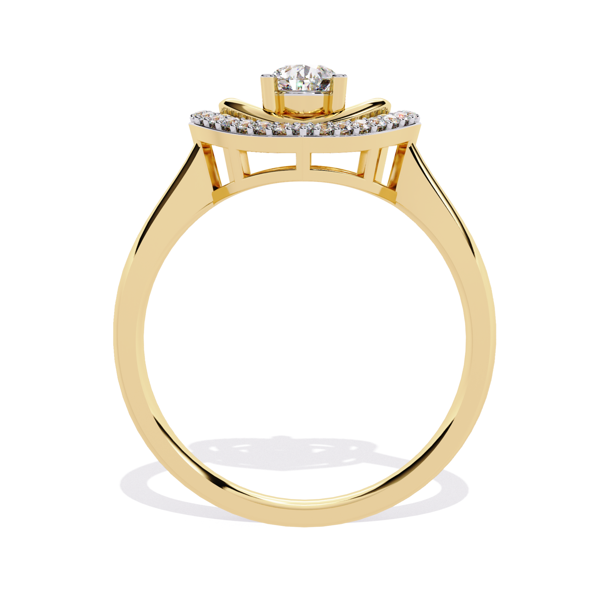 Yellow gold ring back view
Halo ring rear angle
Gold band ring back side
Ring gallery view yellow gold
Diamond halo ring back profile
Gold ring inner setting view
Ring underside yellow gold
Halo setting ring back look
Gold ring band rear view
Diamond ring back structure