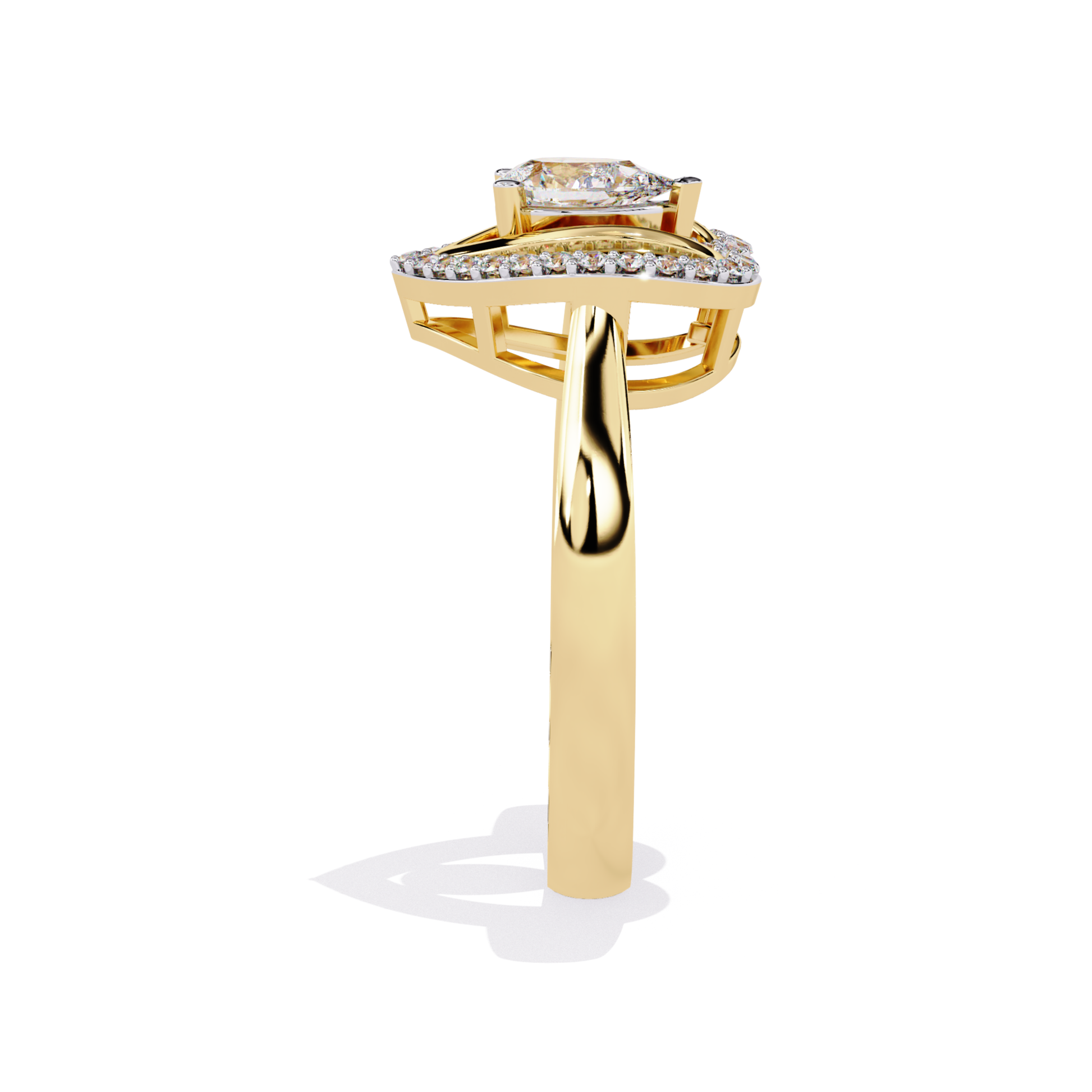 Yellow gold ring side view
Halo ring side angle
Yellow gold band profile
Diamond ring side look
Halo setting side view
Yellow gold ring edge view
Ring side structure gold
Diamond halo side profile
Yellow gold ring side angle
Ring shank side view