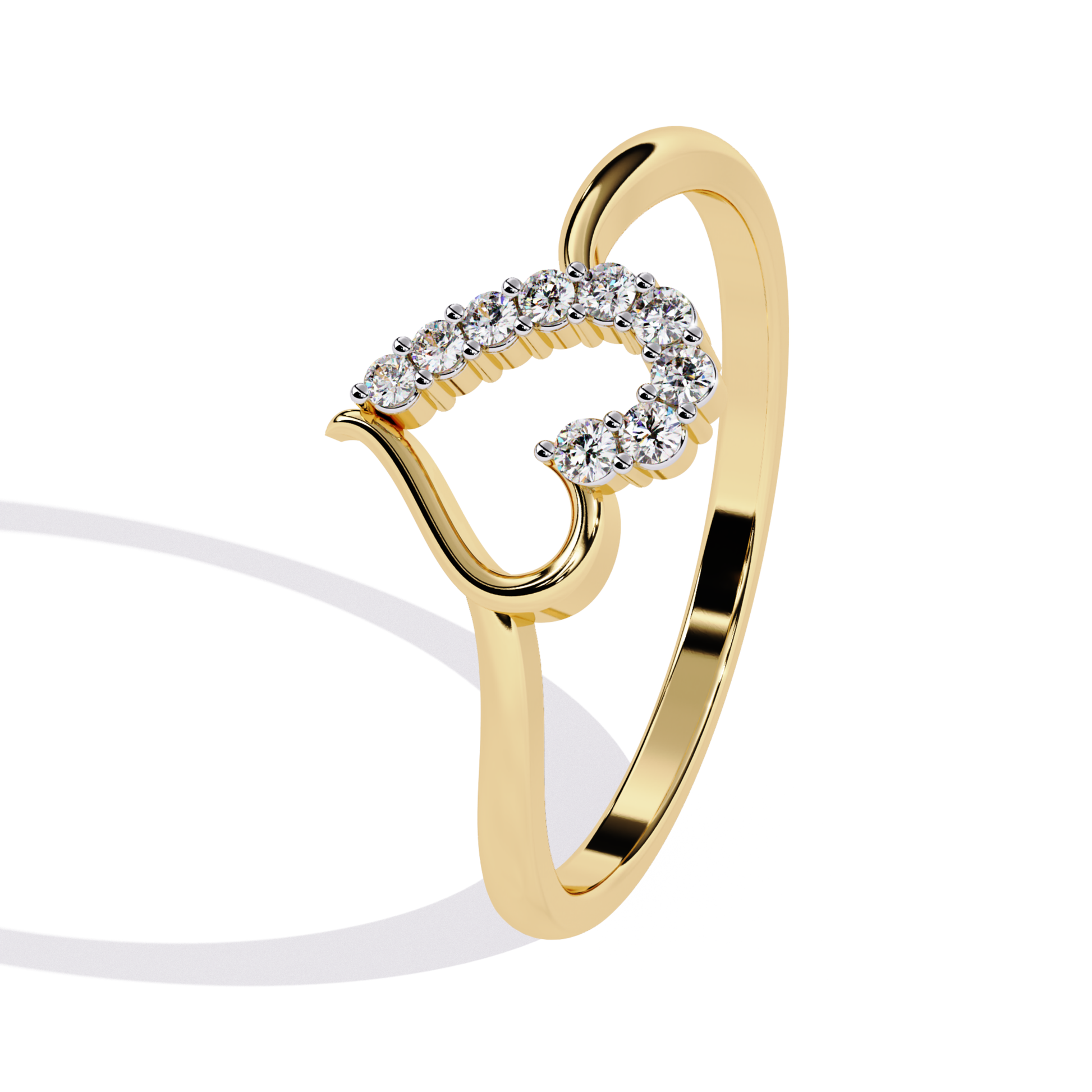 Yellow gold heart diamond ring
Heart curve diamond ring side
Yellow gold heart ring profile
Open heart diamond ring side
Heart design ring yellow gold
Diamond heart ring angle view
Yellow gold heart band side
Heart motif diamond ring
Side view heart diamond ring
Yellow gold curved heart ring